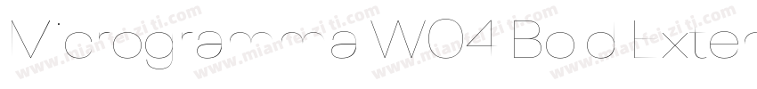 Microgramma W04 Bold Extended字体转换